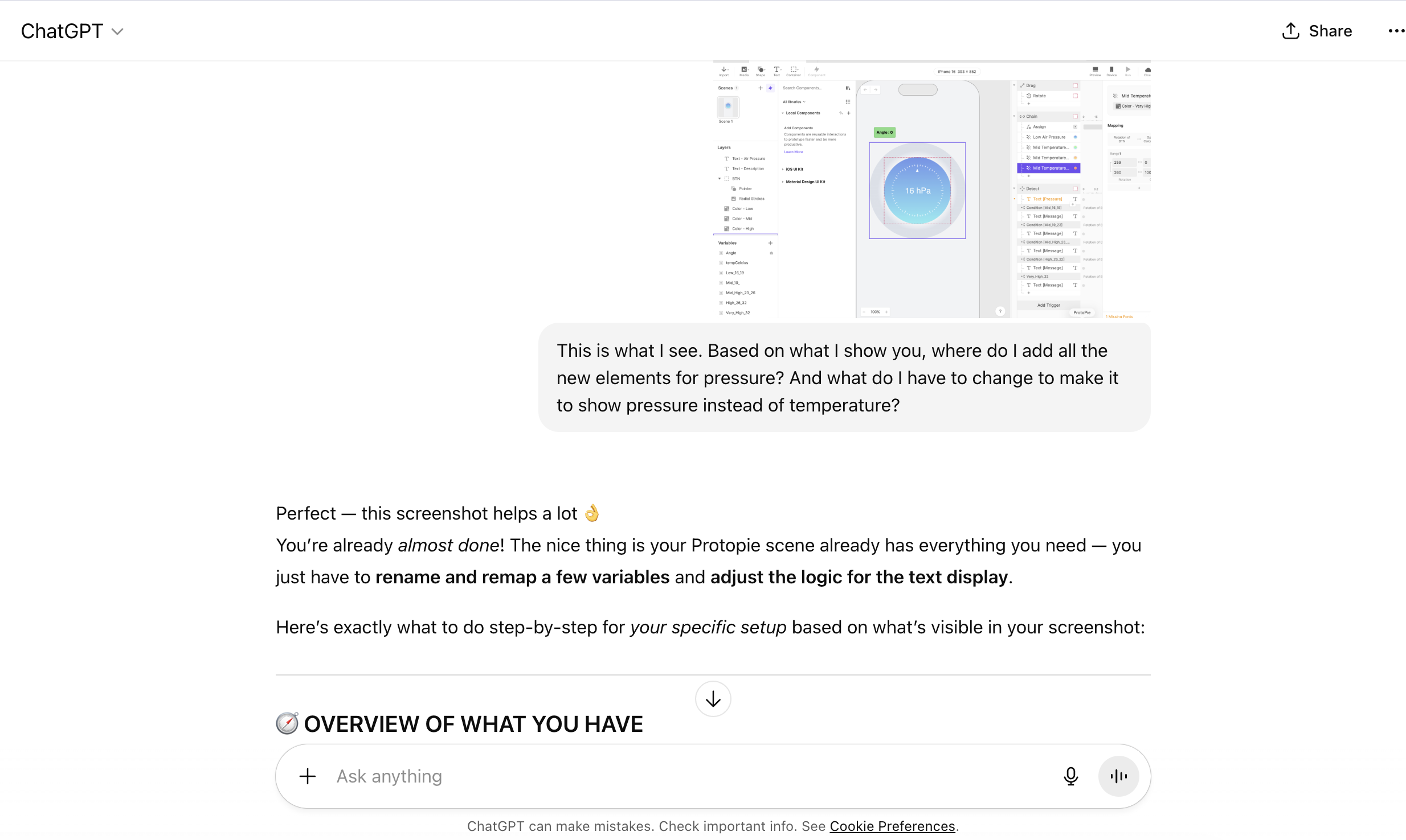 Since I did not find any videos or examples to follow, I decided to use AI to help me with my problems. At first it was kind of hard to follow, but once I sent a full video and photos, it sent me a step-by-step on what to do, which was really helpful.