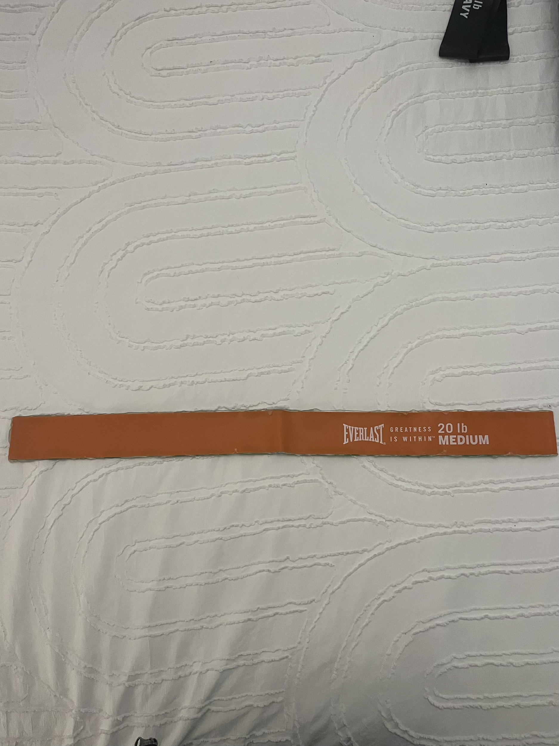 This is what it looked like when I had glued them together, but it was still just a flat straight line. It was not a loop. 